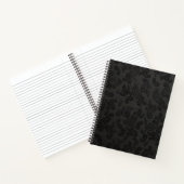 Black Leather Paisley Notitieboek (Binnen)