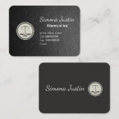 Black Leather procureur visitekaartje (Voorkant / Achterkant)