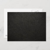 Black Leather Texture Background Briefkaart (Voorkant / Achterkant)