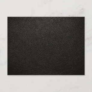 Black Leather Texture Background Briefkaart