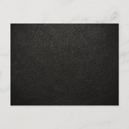 Black Leather Texture Background Briefkaart (Voorkant)