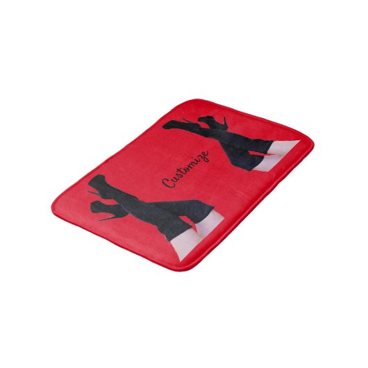 Black Leather Thigh-high Boots Thunder_Cove Badmat (Gekanteld)