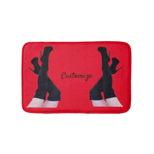 Black Leather Thigh-high Boots Thunder_Cove Badmat