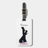 Black Leather Thigh-high Boots Thunder_Cove Bagagelabel (Voorkant verticaal)