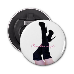 Black Leather Thigh-high Boots Thunder_Cove Button Flesopener