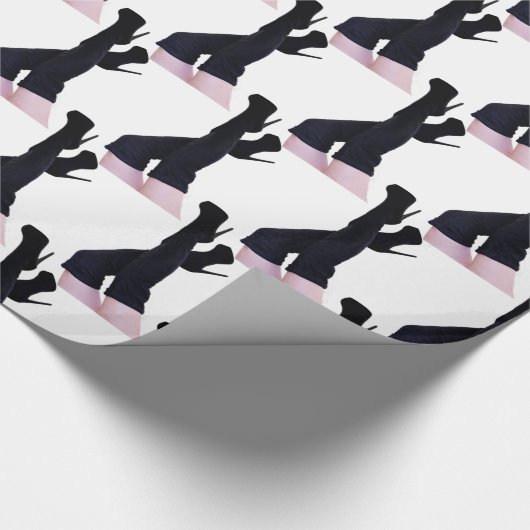 Black Leather Thigh-high Boots Thunder_Cove Cadeaupapier (Hoek)