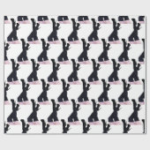 Black Leather Thigh-high Boots Thunder_Cove Cadeaupapier (Vlak)