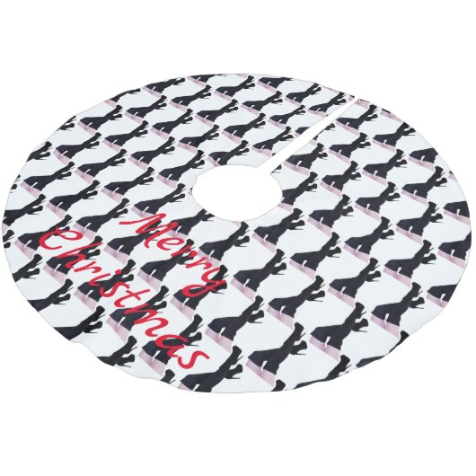 Black Leather Thigh-high Boots Thunder_Cove Kerstboom Rok (Gekanteld)