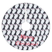 Black Leather Thigh-high Boots Thunder_Cove Kerstboom Rok (Voorkant)