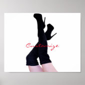 Black Leather Thigh-high Boots Thunder_Cove Poster (Voorkant)