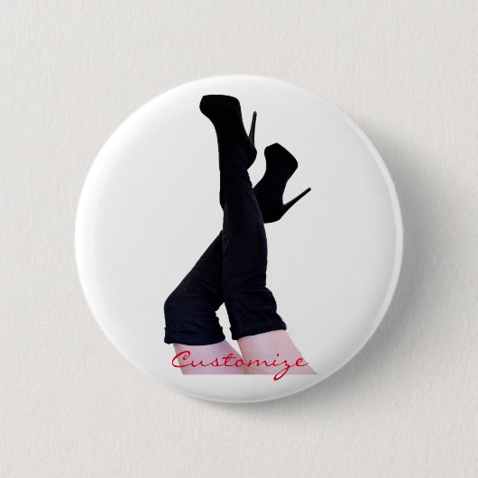 Black Leather Thigh-high Boots Thunder_Cove Ronde Button 5,7 Cm (Voorkant)