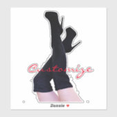 Black Leather Thigh-high Boots Thunder_Cove Sticker (Vel)