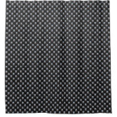 Black Leather With Metal Studs Douchegordijn (Voorkant)