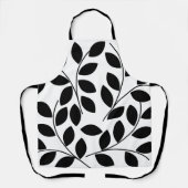 Black Leaves Pattern Schort (Voorkant)
