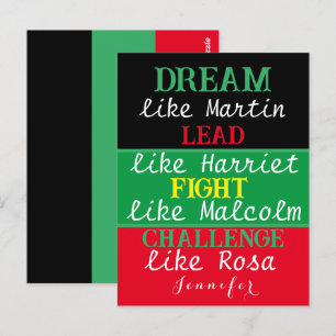 Black legacy BLM zwarte geschiedenis maand Briefka Briefkaart