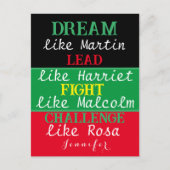 Black legacy BLM zwarte geschiedenis maand Briefka Briefkaart (Voorkant)