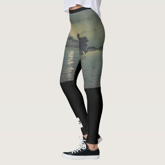 BLACK Leggings JAPANESE WOODBLOCK PRINT (Links)