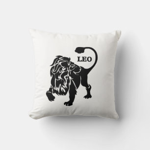 Black Leo Lion Zodiac Kussen