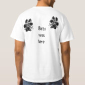 Black Leonberger was hier T-shirt (Achterkant)
