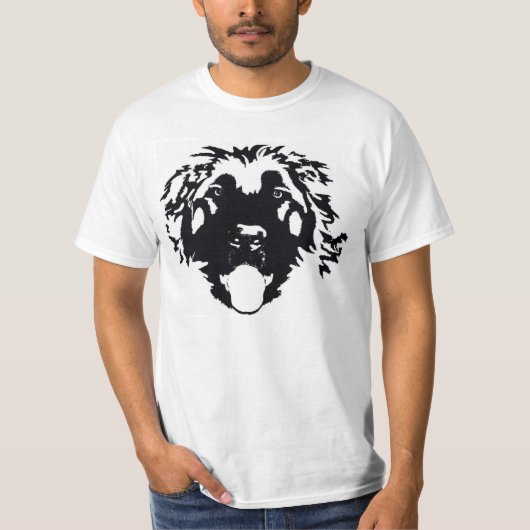 Black Leonberger was hier T-shirt (Voorkant)