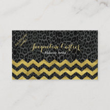 Black Leopard Chevron Cosmetologist