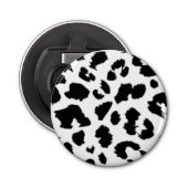 BLACK LEOPARD PRINT BUTTON FLESOPENER (Voorkant)