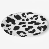 BLACK LEOPARD PRINT PAPIEREN BORDJE (Gekanteld)