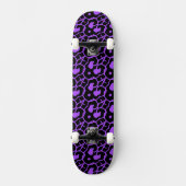 BLACK LEOPARD PRINT-skateboard Persoonlijk Skateboard (Voorkant)