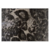 BLACK LEOPARD PRINT SNIJPLANK (Voorkant)