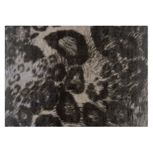 BLACK LEOPARD PRINT SNIJPLANK (Voorkant)