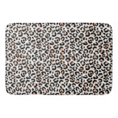 Black leopard-printer voor wit kleurenscherm badmat (Voorkant)