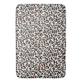 Black leopard-printer voor wit kleurenscherm badmat (Voorkant Verticaal)