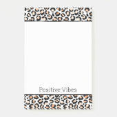 Black leopard-printer voor wit kleurenscherm post-it® notes (Voorkant)