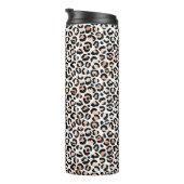 Black leopard-printer voor wit kleurenscherm thermosbeker (Geroteerd rechts)