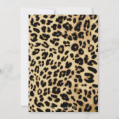 Black Leopard Ribbon Jewel Photo Afstuderen Kaart (Achterkant)