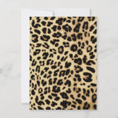 Black Leopard Ribbon Photo Afstuderen Kaart (Achterkant)