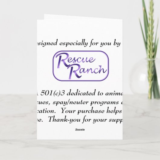 Black Leopard Santa Feestdagen Kaart (Achterkant)