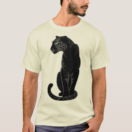 Black Leopard  T-shirt