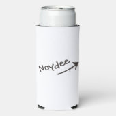 Black Lettering and Arrow on your Seltzer Blikjeskoeler (Seltzer Achterkant)