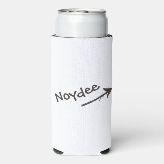 Black Lettering and Arrow on your Seltzer Blikjeskoeler (Seltzer Achterkant)