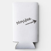 Black Lettering and Arrow on your Seltzer Blikjeskoeler (Achterkant)