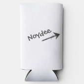 Black Lettering and Arrow on your Seltzer Blikjeskoeler (Voorkant)