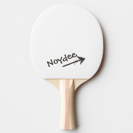 Black Lettering and Arrow on your Tafeltennisbatje (Voorkant)