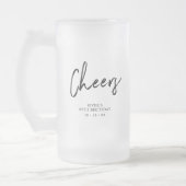 Black Lettering Cheers Adult Birthday Party Favor Matglas Bierpul (Links)