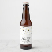 Black Lettering Derty | 30e verjaardag van de Beer Bier Etiket (Voorkant)