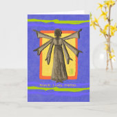 Black. Leven. Het is belangrijk. Greeting Kaart (Gele Bloem)