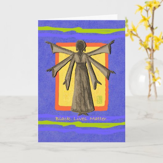 Black. Levens. Kwestie. Kaart (Gele Bloem)