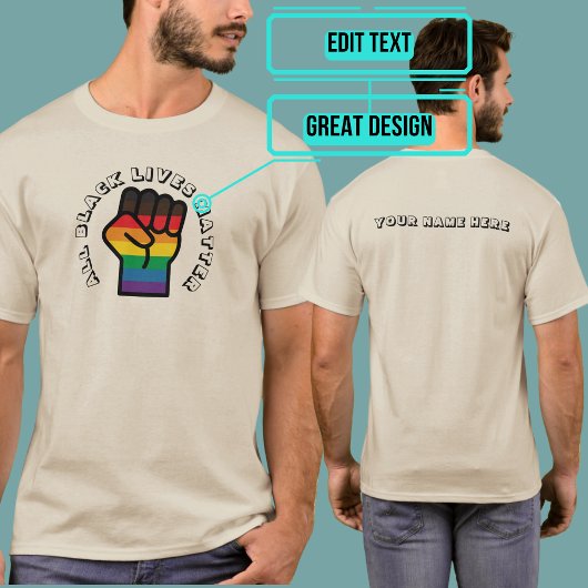 Black LGBT Pride All Lives Matter T-shirt