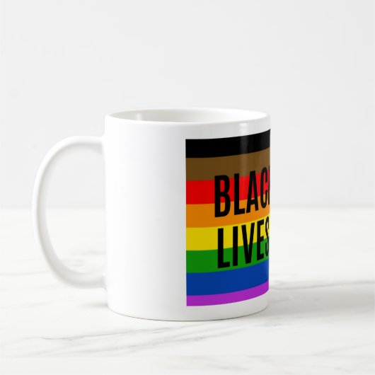 Black LGBTQ Lives Materie Koffiemok (Links)