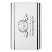 Black L'hotel Des Royales Bath Mat (Voorkant Verticaal)